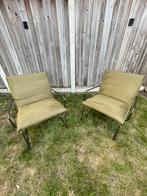 Scotch fauteuil stoelen groen met armleuning, Ophalen of Verzenden, Zo goed als nieuw, Overige materialen, Twee