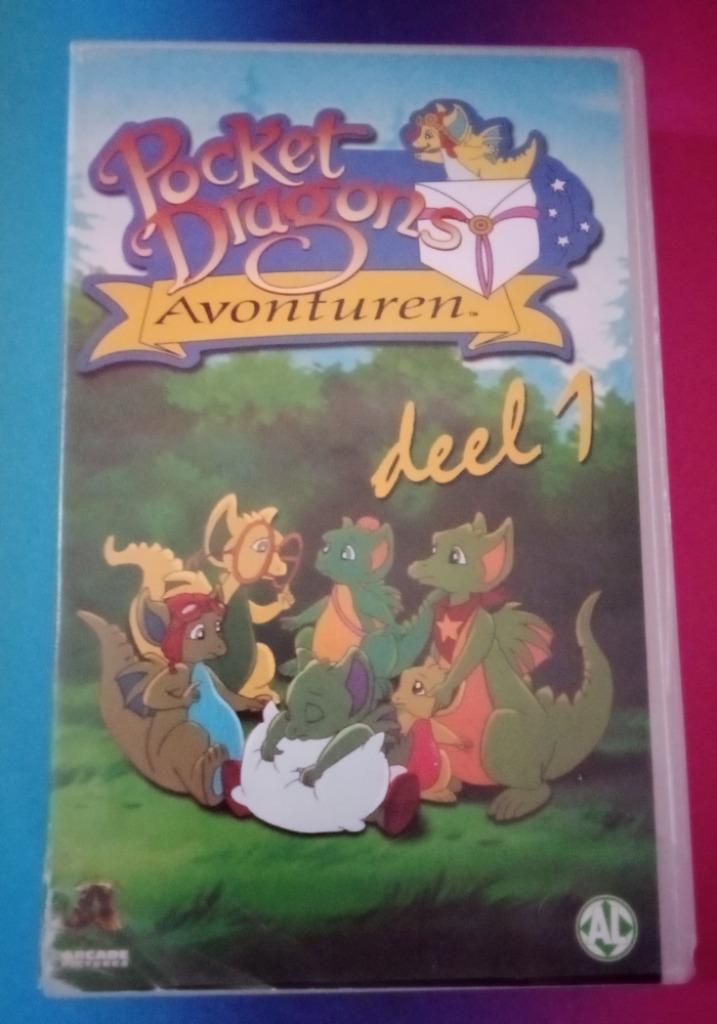VHS - The Pocket Dragons delen 1 t/m 4 compleet | 4 tapes, Cd's en Dvd's, VHS | Kinderen en Jeugd, Zo goed als nieuw, Tekenfilms en Animatie