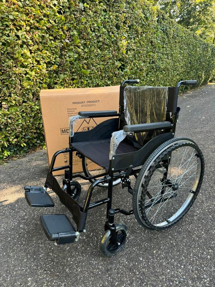 3x Rolstoel NIEUW in doos lichtgewicht harde banden vouwbaar, Diversen, Rolstoelen, Nieuw, Duwrolstoel, Inklapbaar, Ophalen