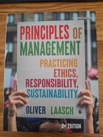 Principles of Management - Oliver Laasch - 2nd Edition, Ophalen of Verzenden, Zo goed als nieuw, WO, Oliver Laasch