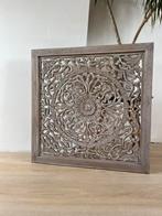 Wandpaneel hout 75x75 cm, Huis en Inrichting, Woonaccessoires | Wanddecoraties, Ophalen, Zo goed als nieuw