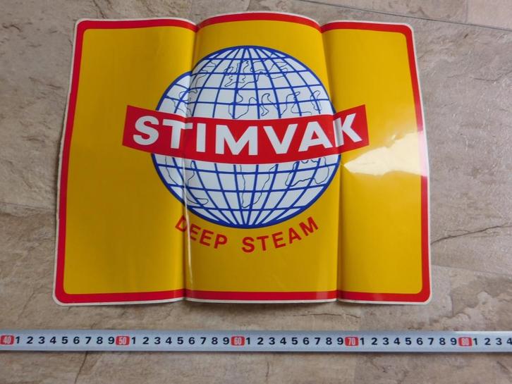 sticker STIMVAK  Deep Steam, Verzamelen, Stickers, Zo goed als nieuw, Bedrijf of Vereniging, Ophalen