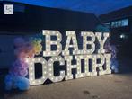 Te huur; led letters en cijfers 100cm | 50cm bruiloft event, Ophalen, Zo goed als nieuw, Geboorte of Huwelijk