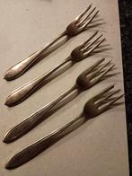 4 zilveren gebaks vorkjes, Ophalen of Verzenden