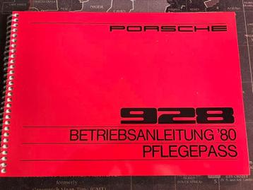 Porsche 928 gebruiksaanwijzing service  boekje  beschikbaar voor biedingen