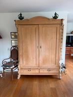 Antieke Geloogde Grenen Kast - 165x52x218cm, Huis en Inrichting, Gebruikt, 200 cm of meer, 150 tot 200 cm, Grenenhout