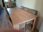 Eettafel met 6 stoelen, Huis en Inrichting, Ophalen, 200 cm of meer, 50 tot 100 cm, Zo goed als nieuw