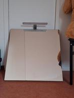 Spiegel met verlichting, Gebruikt, Ophalen of Verzenden, Minder dan 100 cm, Rechthoekig