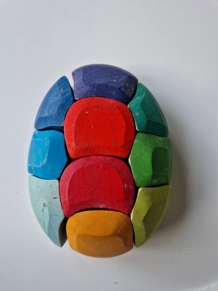 Grimms Houten Schildpad Puzzel, Kinderen en Baby's, Speelgoed | Houten speelgoed, Gebruikt, Overige typen, Ophalen of Verzenden