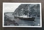 Foto Ansichtkaart MS Tamesis Culebra Cut Panama Canal, Verzamelen, Scheepvaart, Ophalen of Verzenden, Gebruikt, Motorboot, Kaart, Foto of Prent
