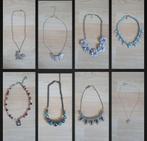 Diverse kettingen zilver strass vogel hartje statement, Ophalen of Verzenden