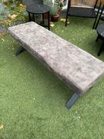 Eettafelbank taupe, Huis en Inrichting, Banken | Sofa's en Chaises Longues, Ophalen, Gebruikt, Minder dan 75 cm, Tweepersoons