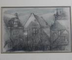 Tekening St. Antoniebreestraat Amsterdam (gesigneerd1968), Antiek en Kunst, Ophalen of Verzenden