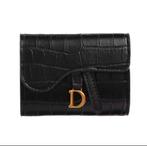 Zwarte Portemonnee met D, Sieraden, Tassen en Uiterlijk, Portemonnees, Ophalen of Verzenden, Zo goed als nieuw, Leer, Guess