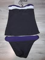 Hunkemoller Bruin/Wit/Paars Gekleurde Tankini Maat XXL, Kleding | Dames, Badmode en Zwemkleding, Verzenden, Paars, Badpak, Hunkemöller
