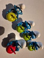 Smurfen met appel - Verzamelobject, Ophalen of Verzenden, Gebruikt, Overige Smurfen, Poppetje, Figuurtje of Knuffel
