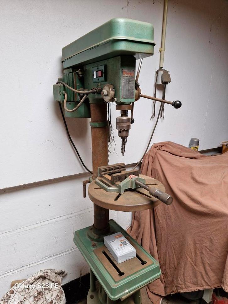 Ferm FM16 Kolomboormachine - Boormachine, Doe-het-zelf en Verbouw, Draaibanken, Gebruikt, Overige typen, Minder dan 500 mm, Ophalen of Verzenden