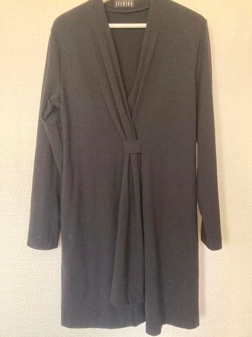 ISCHIKO (Oska) Zwarte Tuniek Van Wol Maat 42, Kleding | Dames, Truien en Vesten, Zo goed als nieuw, Maat 42/44 (L), Zwart, Ophalen of Verzenden