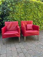 Fauteuils, Huis en Inrichting, Fauteuils, Ophalen, Gebruikt, Minder dan 75 cm, Leer