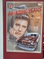 Vintage bord Elvis Presley, Verzamelen, Muziek, Artiesten en Beroemdheden, Ophalen, Gebruikt, Poster, Artwork of Schilderij