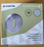 te koop intersteel sleutel rozet RVS geborsteld rond model, Ophalen of Verzenden, Nieuw