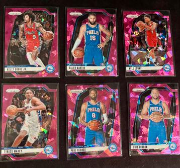 Philadelphia 76ers Prizm Pink Cracked Ice Lot beschikbaar voor biedingen