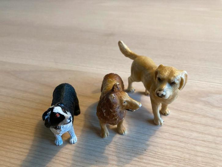 Schleich Honden Set - 3 Stuks, Kinderen en Baby's, Speelgoed | Overig, Gebruikt, Jongen of Meisje, Ophalen of Verzenden