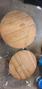 Ronde Salontafeltjes 60 en 50 cm, Ophalen, Gebruikt