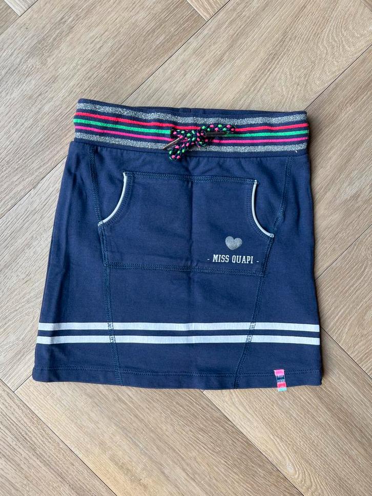 Rok, quapi, blauw, maat 110/116, Kinderen en Baby's, Kinderkleding | Maat 116, Zo goed als nieuw, Meisje, Jurk of Rok, Ophalen of Verzenden