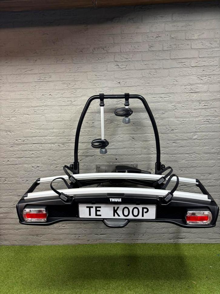 NETTE Thule VS 918(elek)fietsen60kg/kantelb/klik&go/stabiel, Auto diversen, Fietsendragers, Gebruikt, Trekhaakdrager, 2 fietsen