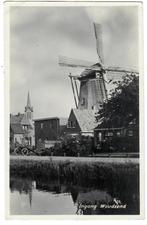 Ingang Woudsend, Verzamelen, Ansichtkaarten | Nederland, Verzenden, 1940 tot 1960, Gelopen, Friesland
