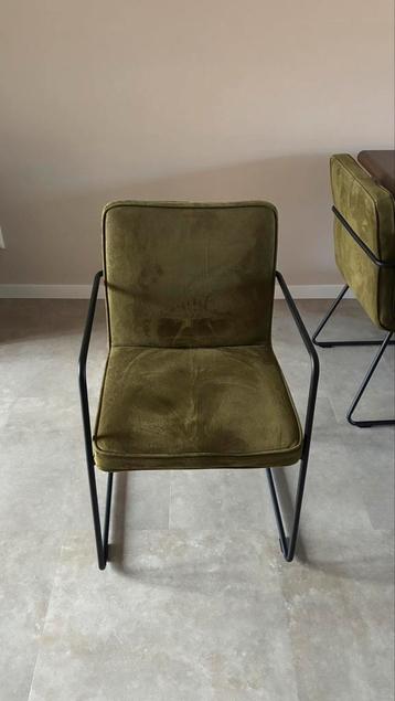 4 groene eetkamerstoelen (Loods5) beschikbaar voor biedingen