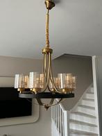 Gouden/Zwarte Hanglamp - Ø50cm, Max 100cm ophanging, Huis en Inrichting, Lampen | Hanglampen, Nieuw, Ophalen of Verzenden, Glas