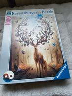Ravensburger Puzzel 1000 stukjes - Herten in het bos, Ophalen of Verzenden, 500 t/m 1500 stukjes, Zo goed als nieuw, Legpuzzel