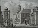 Gravure t Rechthuis te Kruiningen. door C.F. Bensdorp, 1793, Antiek en Kunst, Kunst | Etsen en Gravures, Verzenden