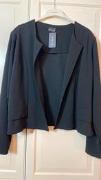 Ophilia zwart stretch jasje 54, Kleding | Dames, Grote Maten, Verzenden, Nieuw, Zwart, Jasje of Colbert