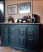 Mat zwart rustiek dressoir, Ophalen of Verzenden, Zo goed als nieuw