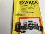 Exakta Varex IIb brochure, Ophalen of Verzenden, 1960 tot 1980, Overige typen