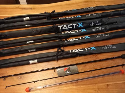 DAM Tact-X Quiver hengels (Pickers) 2.70m en 10-40 grams.., Watersport en Boten, Hengelsport | Witvissen, Nieuw, Werphengel, Ophalen of Verzenden