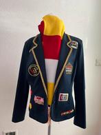Oeteldonk jas maat xl dames donkerblauw, Ophalen of Verzenden, Zo goed als nieuw, Maat 46/48 (XL) of groter, Carnaval
