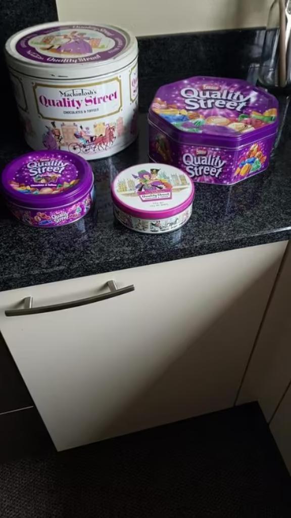 Quality Street blikken, Verzamelen, Blikken, Zo goed als nieuw, Overige, Overige merken, Ophalen of Verzenden