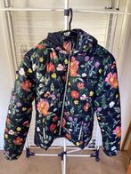 Winterjas Dons H&M blauw met bloemen maat 158, Meisje, H&M, Ophalen of Verzenden, Zo goed als nieuw