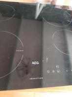 Inductiekookplaat  AEG  in goede staat, Ophalen, 4 kookzones, Zo goed als nieuw, Energieklasse A of zuiniger