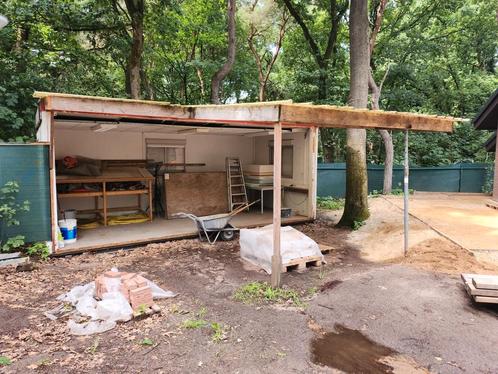 Open keet ideaal voor opslag en droog werken op de bouwplaat, Doe-het-zelf en Verbouw, Bouwketen en Schaftketen, Zo goed als nieuw