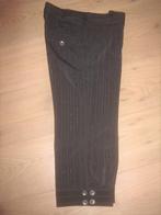 Zwarte 3/4 broek met krijtstreepje mt. 36 - nieuw!, Zwart, Nieuw, Ophalen of Verzenden, Driekwart