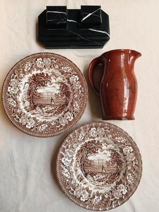 Vintage kan roodbruin keramiek, Antiek en Kunst, Antiek | Servies los, Ophalen of Verzenden