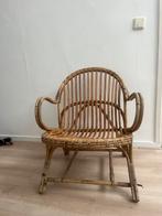 Rotan stoel jaren 70, Huis en Inrichting, Stoelen, Ophalen, Gebruikt, Bruin, Eén
