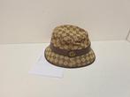 Gucci GG Canvas Bucket Hat met Bon, 60 cm (XL, 7½ inch) of meer, Hoed, Ophalen of Verzenden, Zo goed als nieuw