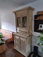 Mechelse buffetkast, glas in lood., Antiek en Kunst, Ophalen