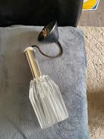 Vintage hanglamp. Glas met chroom. Zie Foto’s., Gebruikt, Seventies retro vintage., Ophalen of Verzenden, Glas